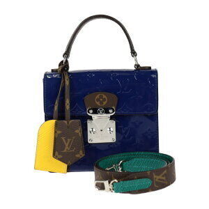 LOUIS VUITTON Spring Street Monogram Vernis canvas Epi leather Indien Top handle